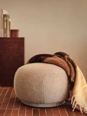 fermliving Rico Pouf - Soft Alpaca