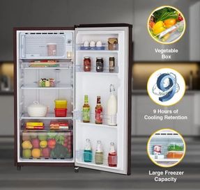 Whirlpool Wde 184l 3 Star Single Door Refrigerator - Sapphire Blue-y