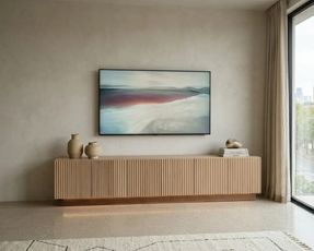 Radis TV Stand With Vertical Waves Riff