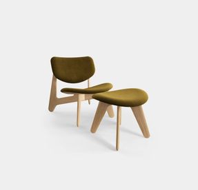 Tom Dixon Slab Natural Wood Lounge Chair
