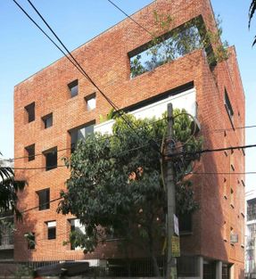 House With A Brick Veil, New Delhi
