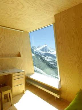 New Mountain Hut at Tracuit