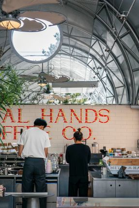 Renovation Design For The Metal Hands Coffee Youyi Store Garden Branch