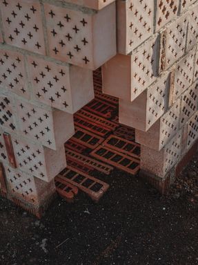Ceramic Pavilions In The Northern Fields Of Valencia