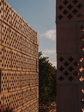 Ceramic Pavilions In The Northern Fields Of Valencia