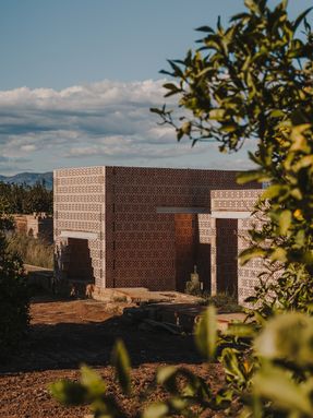 Ceramic Pavilions In The Northern Fields Of Valencia