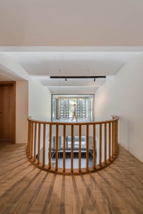 A House Looking to A Cedrus Tree