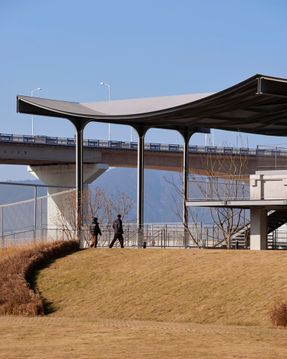 A Reborn Scenic Field Above Waves