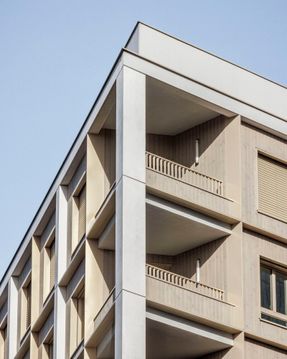Neighborhood In Paris - Media Library And Family Flats, Student Residence, And Social Housing Units