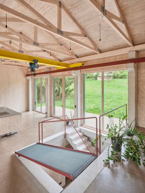 House With Crane And Fan