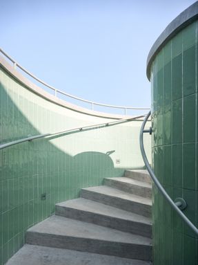 Nerve Lab. Experimental Sports Support Buildings On Double Happiness Island