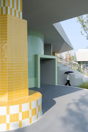 Nerve Lab. Experimental Sports Support Buildings On Double Happiness Island
