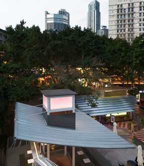 Mountain Alley Rooftop Teahouse Pavilions