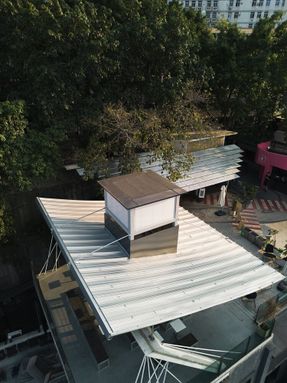 Mountain Alley Rooftop Teahouse Pavilions