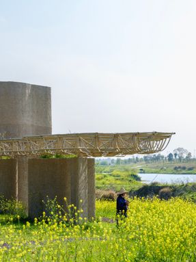 A Discovery Pavilion In The Longyou Wetlands