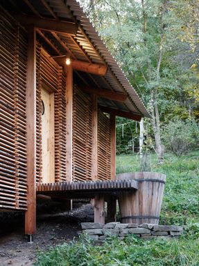 Wood-Stack Sauna Zaježová