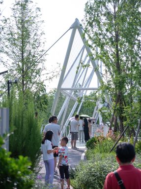 Edenland Pedestrian Bridge In Luxelakes