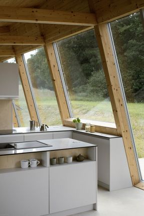 Modular House With A Sloping Facade