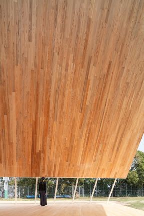 Onodatesho Pavilion At The 76th Japan's National Tree Planting Festival