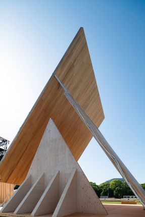 Onodatesho Pavilion At The 76th Japan's National Tree Planting Festival