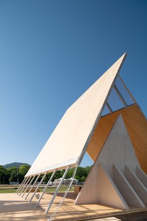Onodatesho Pavilion At The 76th Japan's National Tree Planting Festival