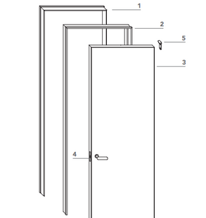 Lualdiporte L41 Interior Door With Aluminum Jambs