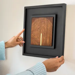 Orvi 3D Wood and Stone Wall Decor