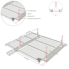 Integra Perspecta C Metal Panel Ceiling System With C Bandraster