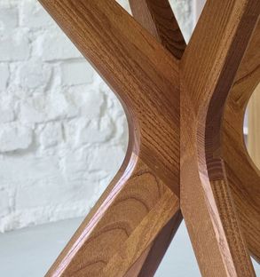 Ragaba JUBI Racetrack Semi-Oval Table 90x90cm Oak