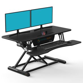 Versatables Power Riser Electric Standing Desk Converter , Black