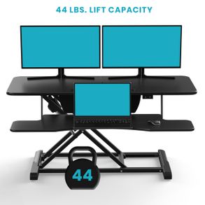 Versatables Power Riser Electric Standing Desk Converter , Black