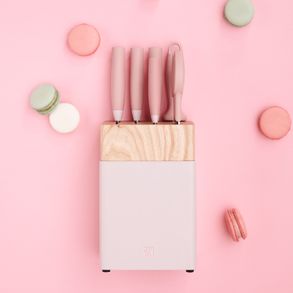 Zwilling Now S 7 Piece, Knife Block Set Pink