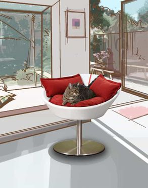 Pet-interiors Cosmo Cat Bed Deluxe