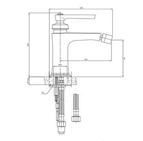 Omnires Armance Bidet Mixer