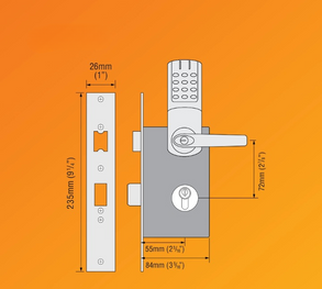 Codelocks CL5020 NetCode Door Lock