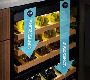 GE Appliances GE Profile™ 44-Bottle Dual Zone Wine Cooler