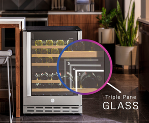 GE Appliances GE Profile™ 44-Bottle Dual Zone Wine Cooler