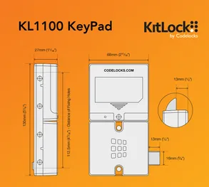 Codelocks Kitlockflex Keypad Door Lock