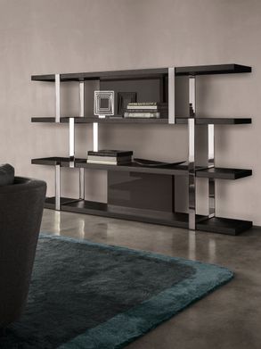 Minotti Dalton "Chrome" Bookcase
