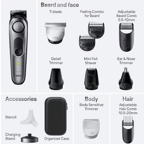 Braun All-in-One Series 7 Trimmer, 12-in-1 Kit, 7440