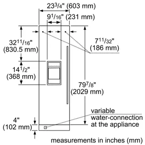 Thermador Freedom® Built-in Freezer Column 24'' Panel Ready