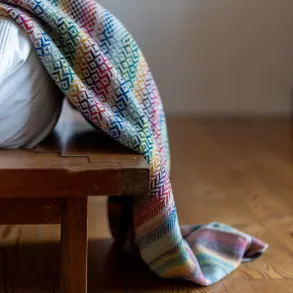 Mor Design Crag – Blanket In Pure Wool, Woven In Portugal