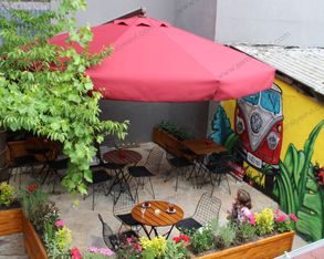Umbrella House Side Pole Circular Umbrella