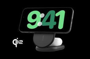 Belkin 2-in-1 Magnetic Foldable Wireless Charger with Qi2 15W Power Station