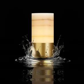 Voltra Lighting Totem - Alabaster Table Lamps