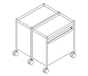 Hermanmiller OE1 Storage Trolley