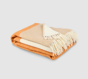Northern Layer Throw Blanket Orange