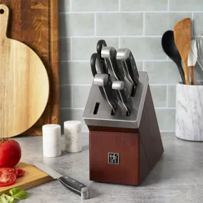 Zwilling 7 Piece Self Sharpening Block Set Brown