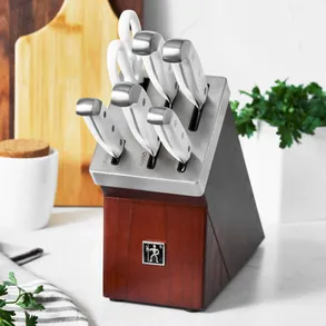 Zwilling 7 Piece Self Sharpening Block Set Brown