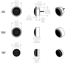 kicker MSS 6.5” 4Ω LED Component System Speakers